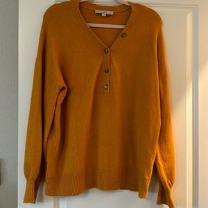Loft pumpkin colored sweater - size L